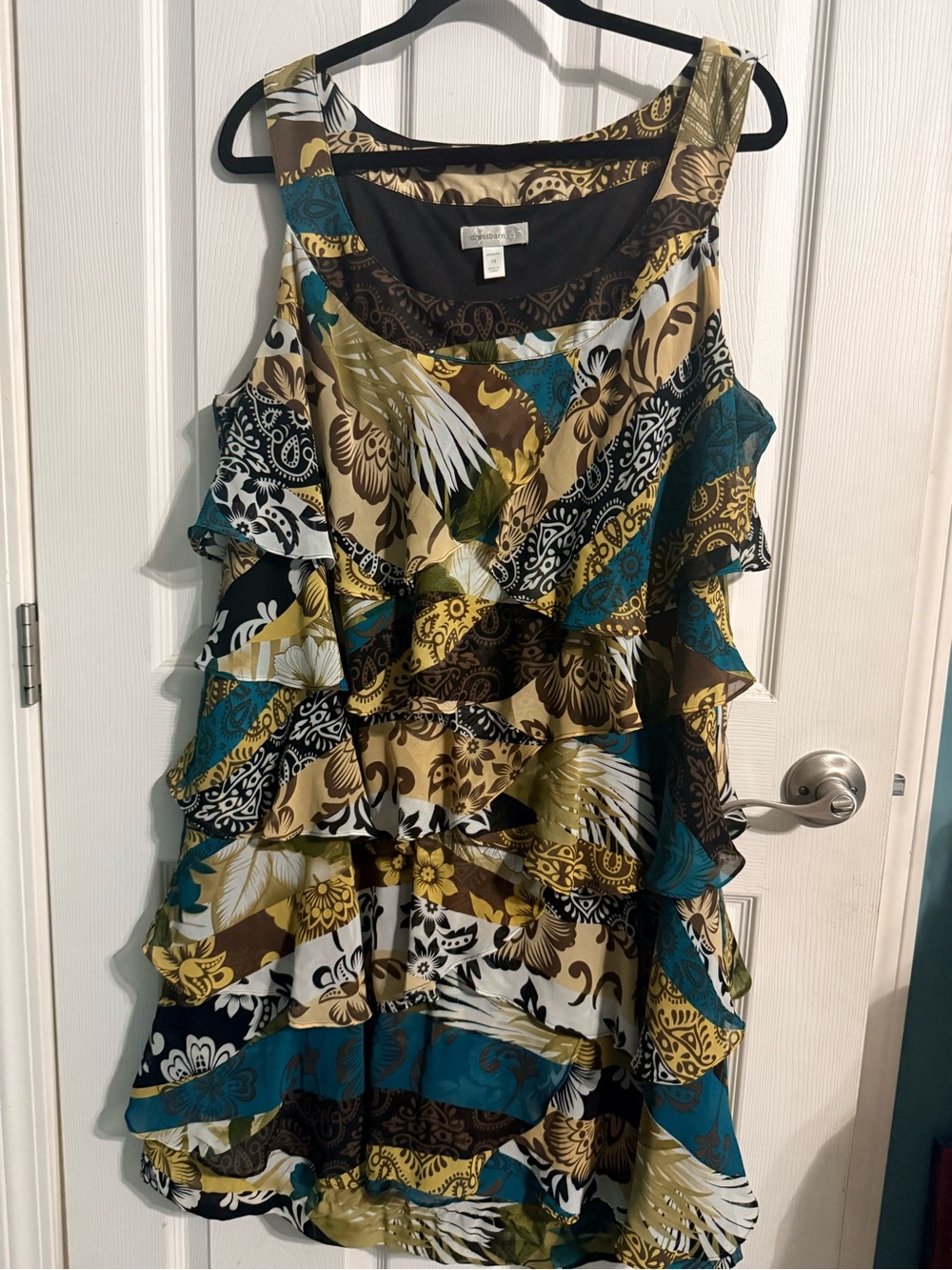 Charming Ruffled Tiered Sleeveless Dress